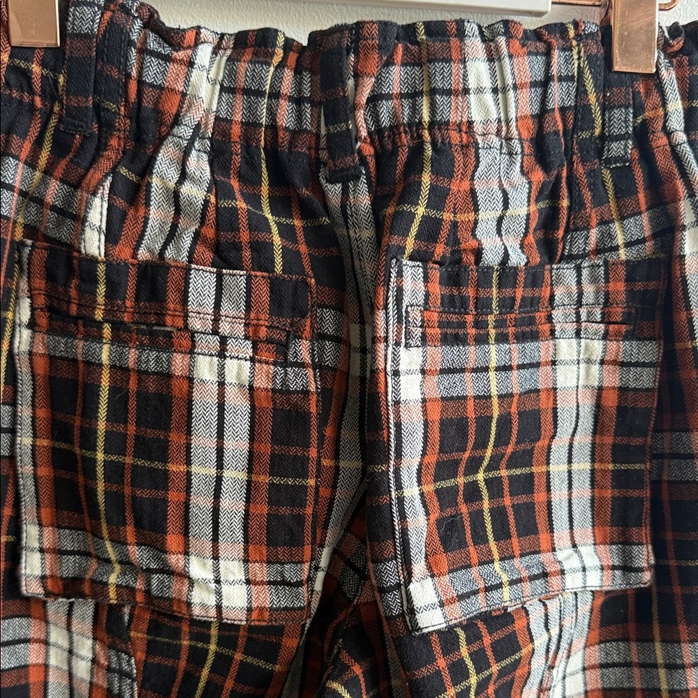 Free People Brown & Black Plaid Cargo Pants - Picture 6 of 6